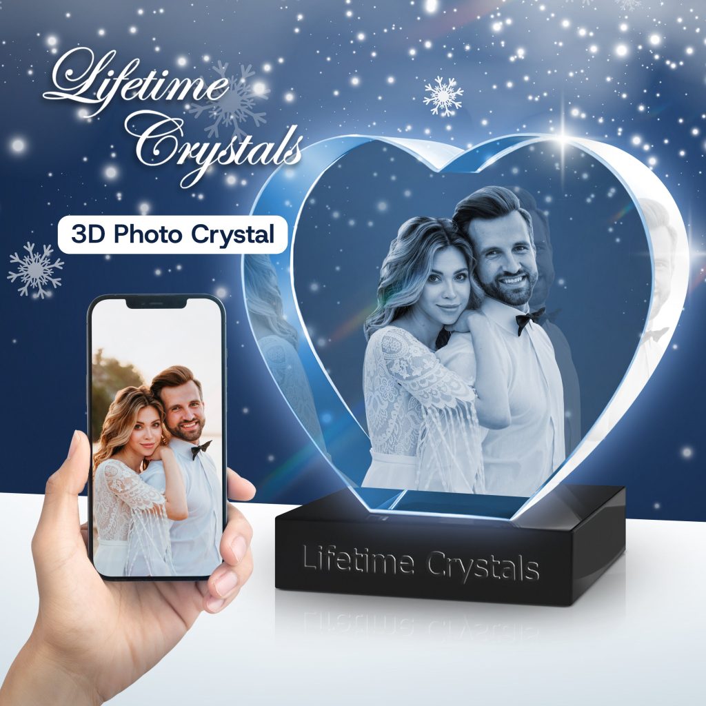 Heart 3D crystals
